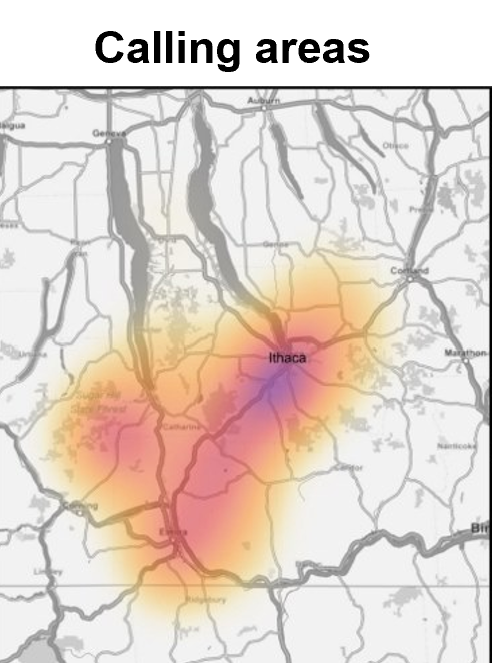 Home calling areas